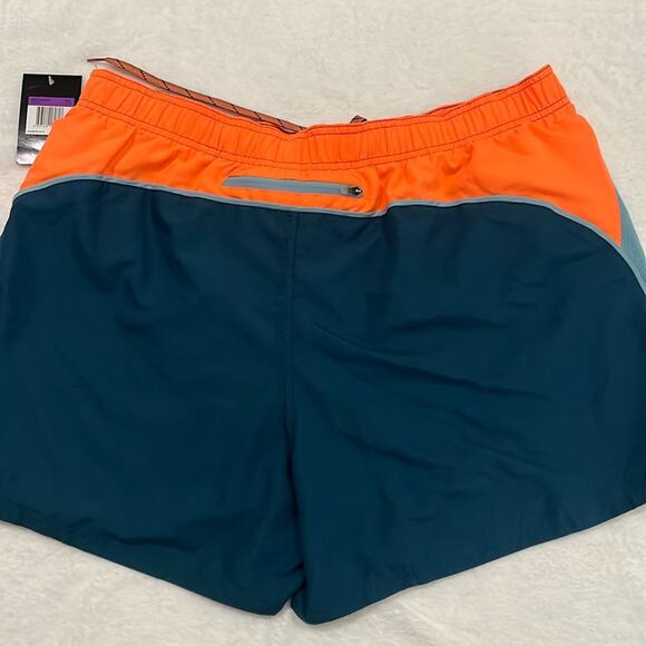 NIKE Swim Shorts Men's XXL Teal Swimming Trunks Lined NESS7433-407 Zipper Pocket - Picture 6 of 8